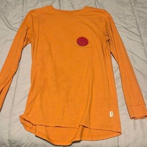 Magellan Shiner Bock Women’s long sleeve tee, orange, small